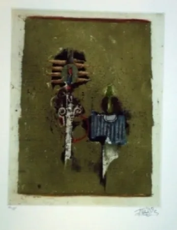 Grabado Friedlaender - Pour un herbier nocturne IV