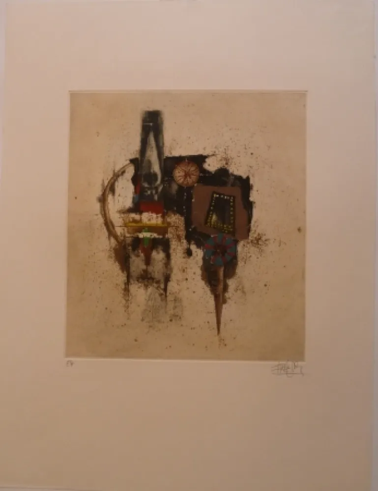 Grabado Friedlaender - Prières de L'Aube V