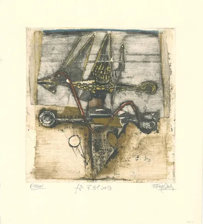 Aguafuerte Y Aguatinta Friedlaender - Vol d'oiseaux