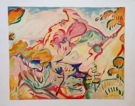 Litografía Friesz - Paysage a la Ciotat