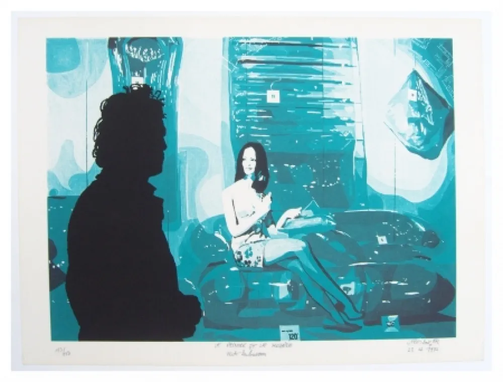 Litografía Fromanger - Le peintre et le modèle