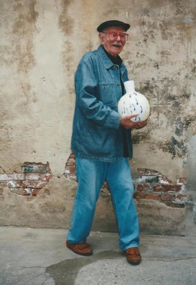 Múltiple Frost - Serenissimo - Glass Vase - A tribute to Venice and the Lagoon 