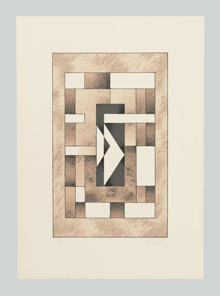 Serigrafía Galli - Composizione (Tav. C)