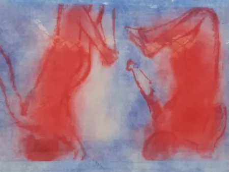 Litografía Garache - Bleue 1V