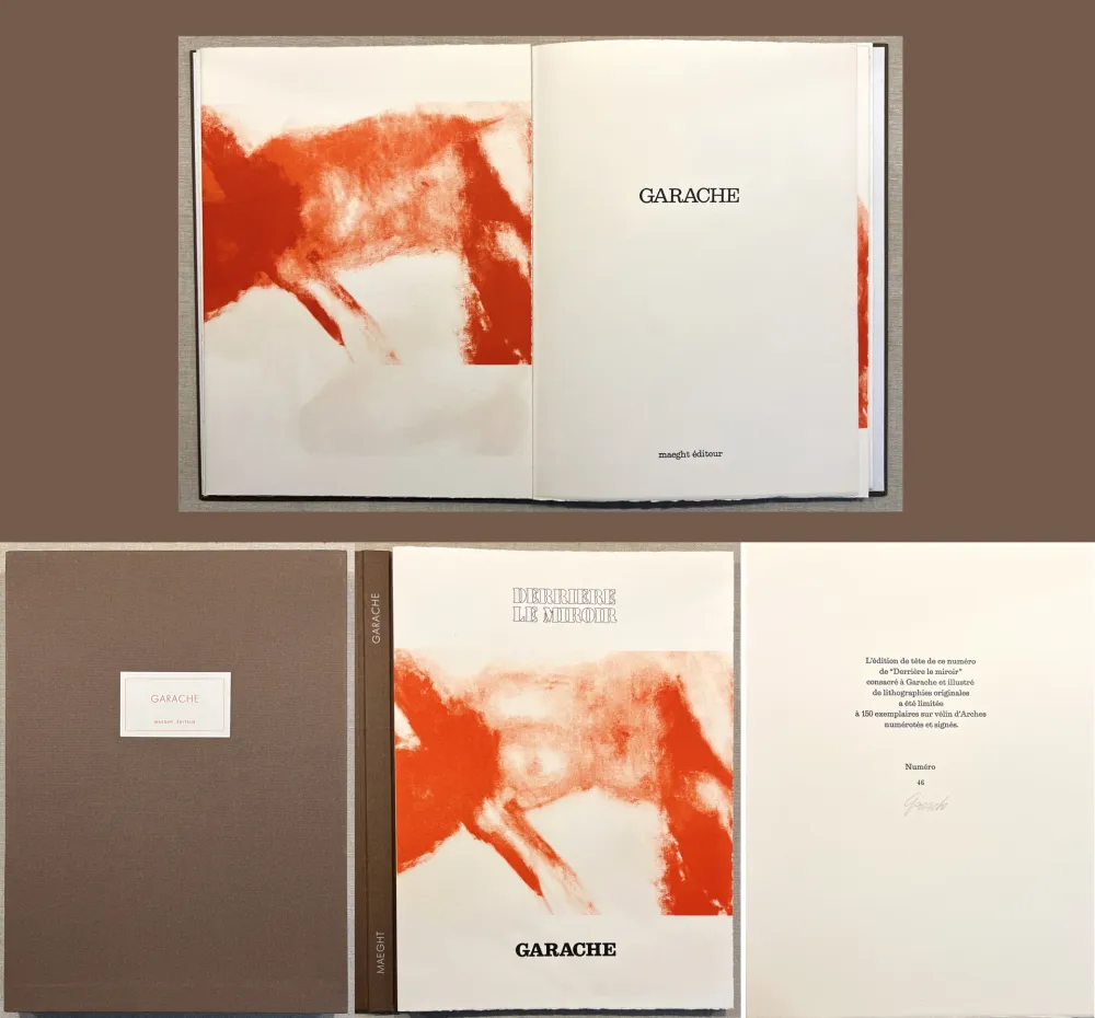 Libro Ilustrado Garache - GARACHE. DERRIÈRE LE MIROIR N°222. Février 1977. TIRAGE DE LUXE SIGNÉ..