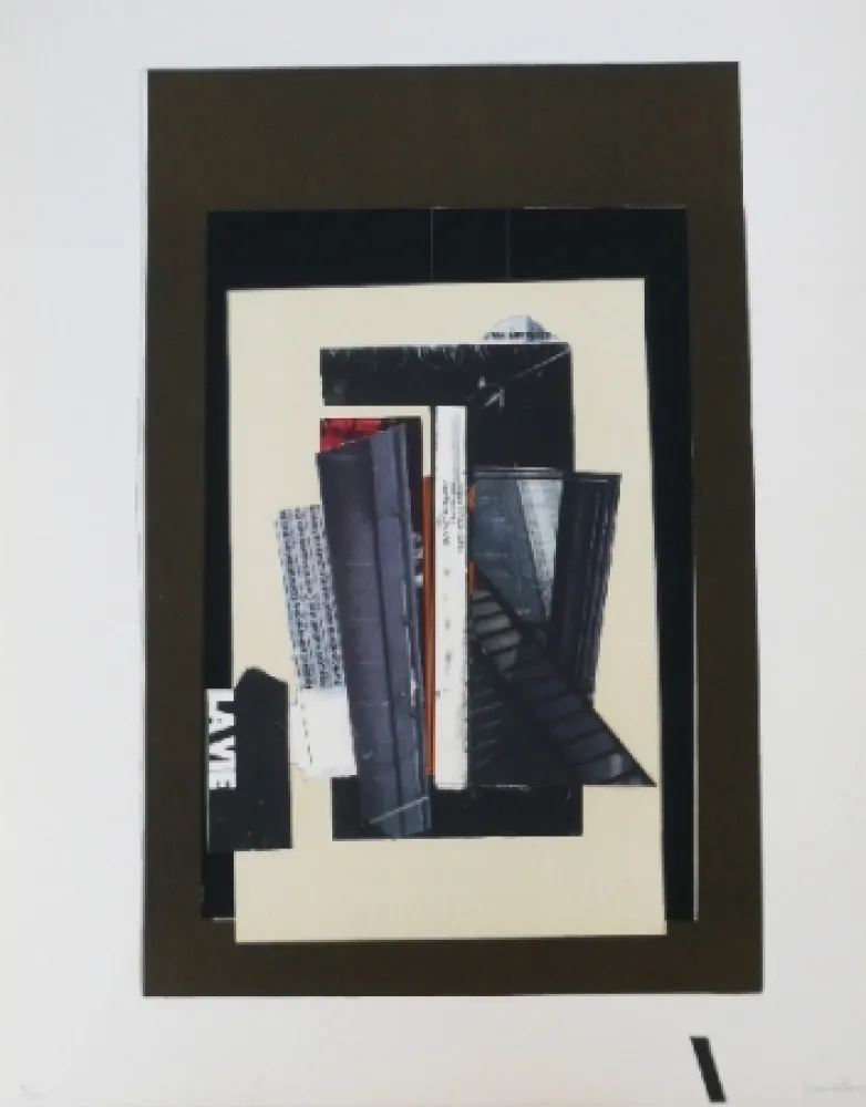 Litografía Garcia Ponce - Composition 9