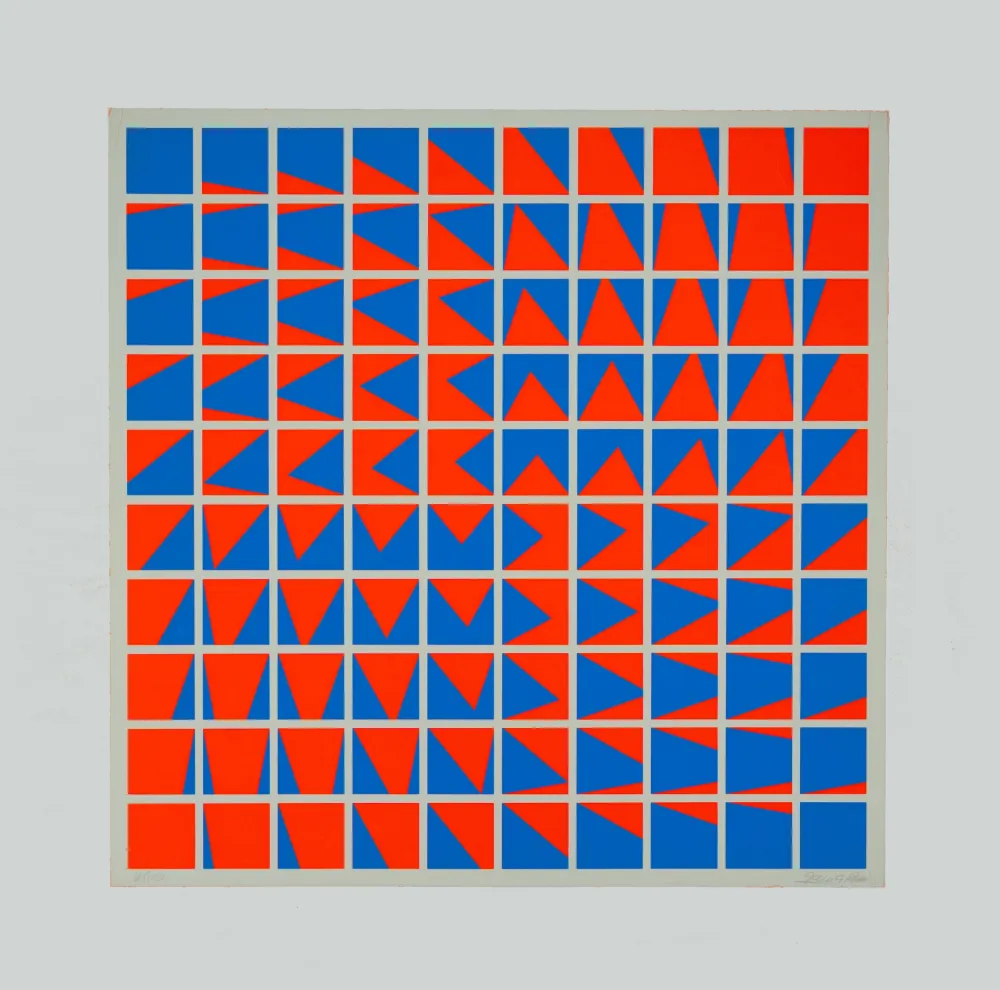 Serigrafía Garcia-Rossi - Composition