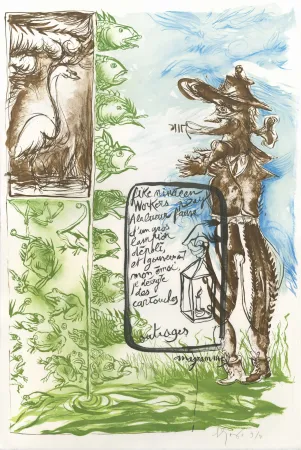 Litografía Garouste - Anagramme