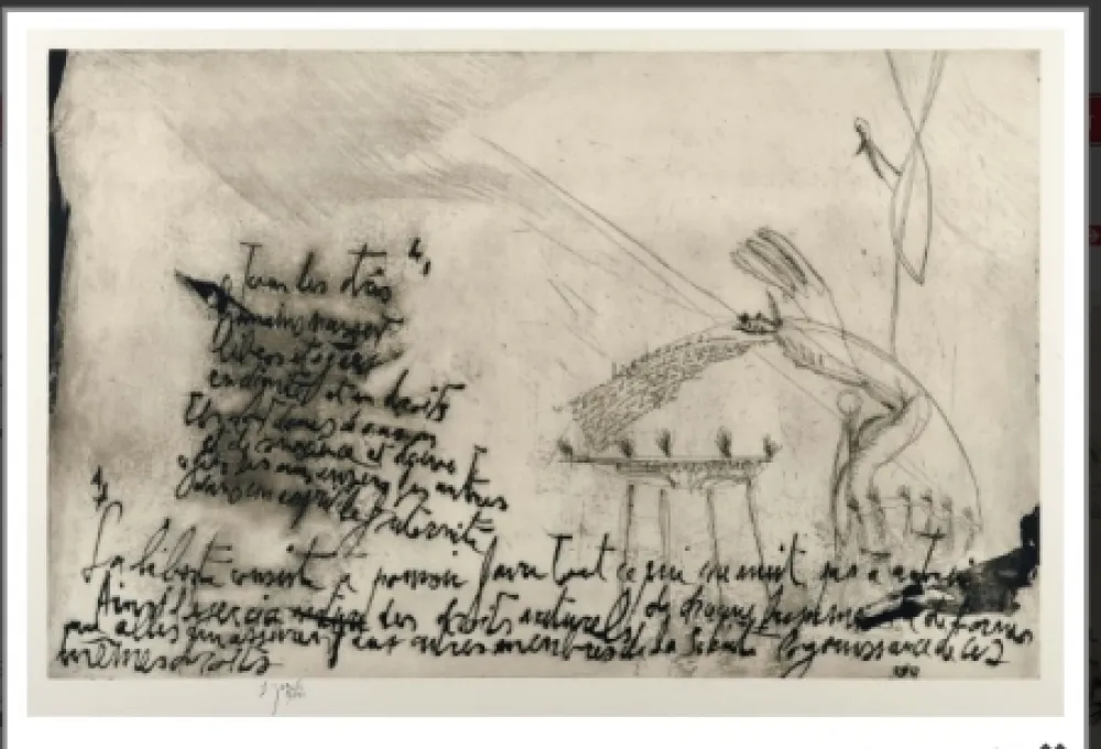 Aguafuerte Y Aguatinta Garouste - Sans titre