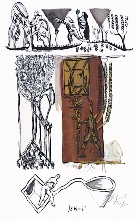 Litografía Garouste - Sans titre