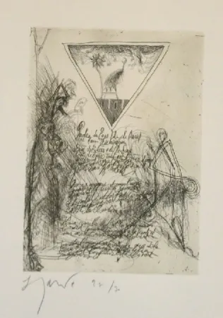 Aguafuerte Y Aguatinta Garouste - Sans titre