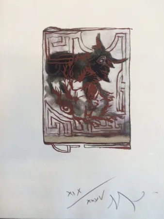 Estampa Numérica Garouste - Sans titre