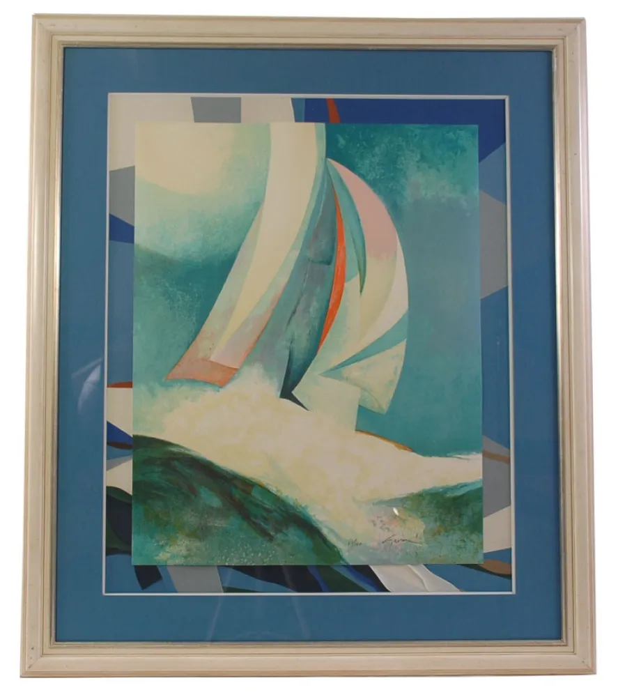 Litografía Gaveau - Ecume blanche - White spray