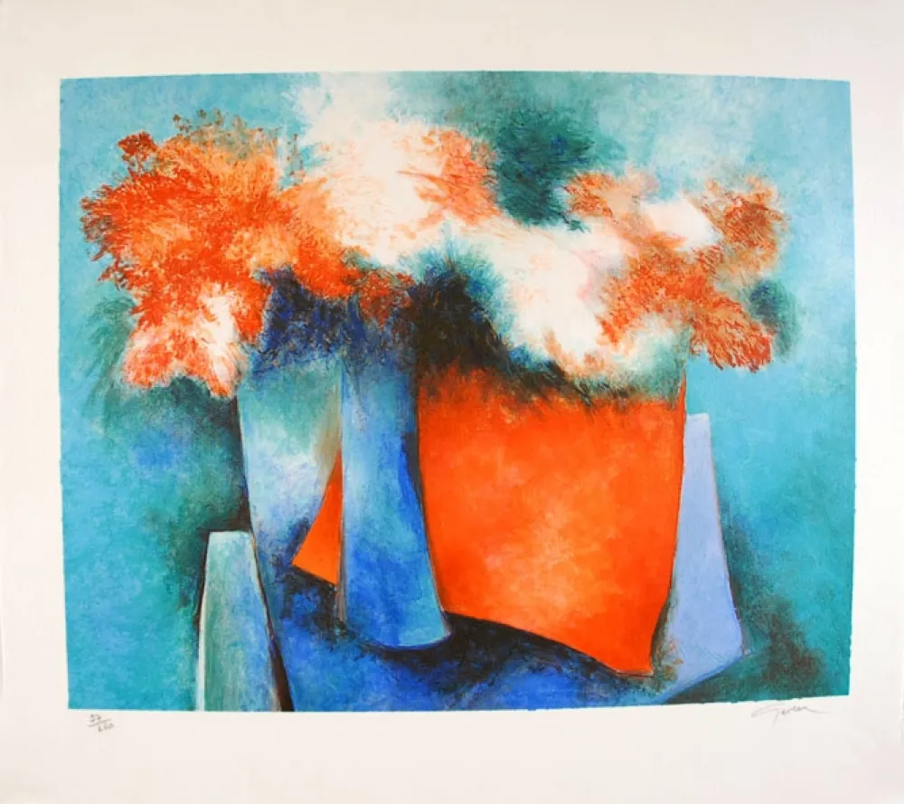 Litografía Gaveau - Impressions florales