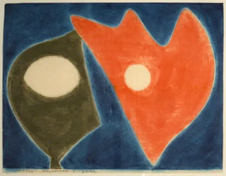 Grabado En Madera Gehr - Moses vor brennendem Dornbusch I