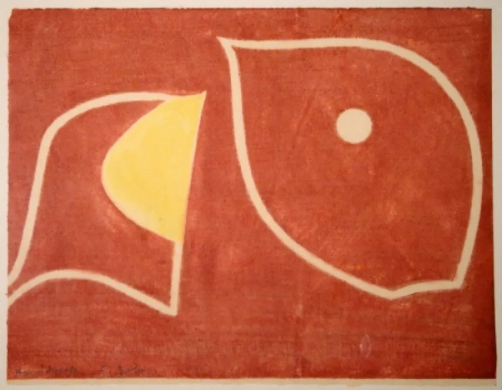 Grabado En Madera Gehr - Moses vor brennendem Dornbusch II. 