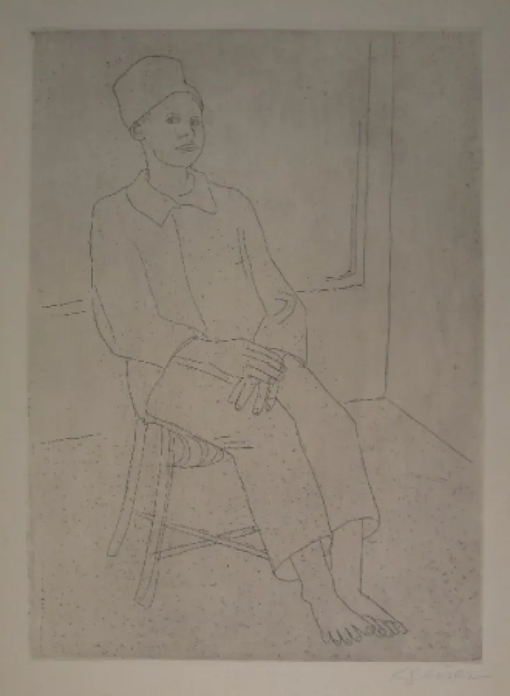 Grabado Geiser - Daniel mit der Zuavenmütze