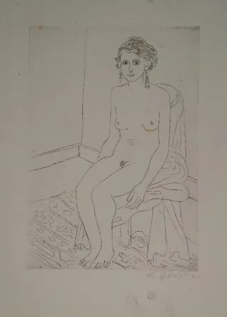 Grabado Geiser - Sitzende