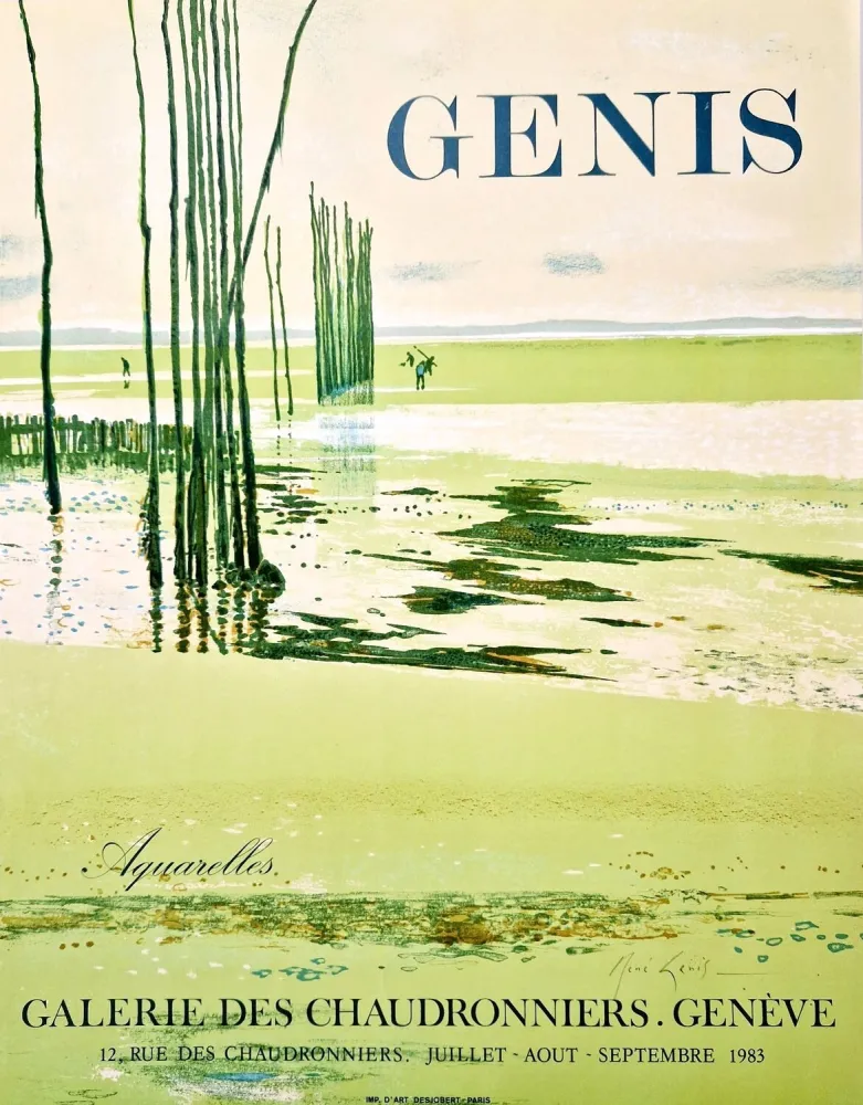 Cartel Genis - Aquarelles
