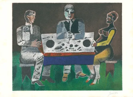 Litografía Gentilini - Banchetto