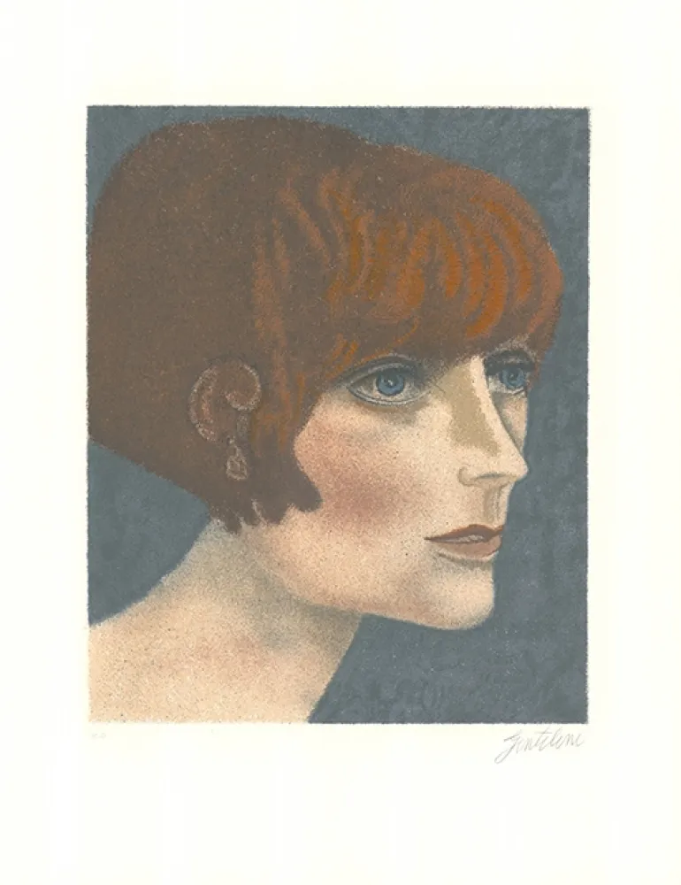 Litografía Gentilini - Le ragazze di Roma V