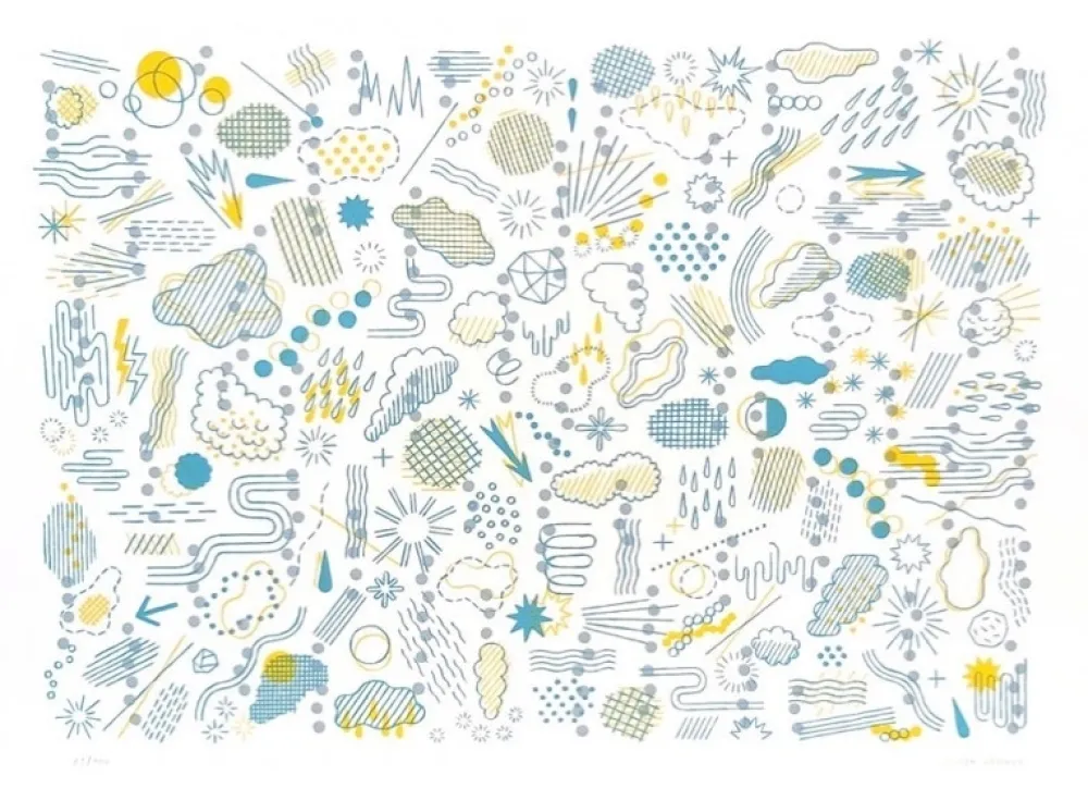 Litografía Gerner - Météore