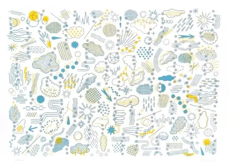 Litografía Gerner - Météore