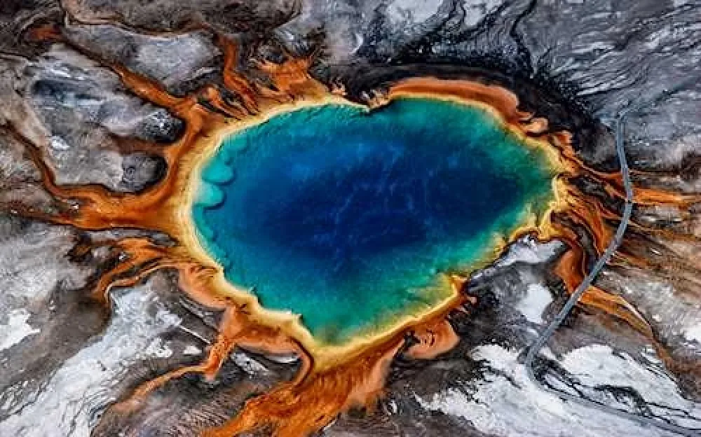 Fotografía Gerster - Grand Prismatic Spring, Yellowstone 1982