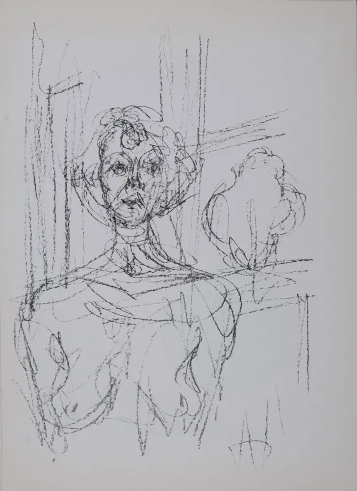 Litografía Giacometti - Annette, 1964