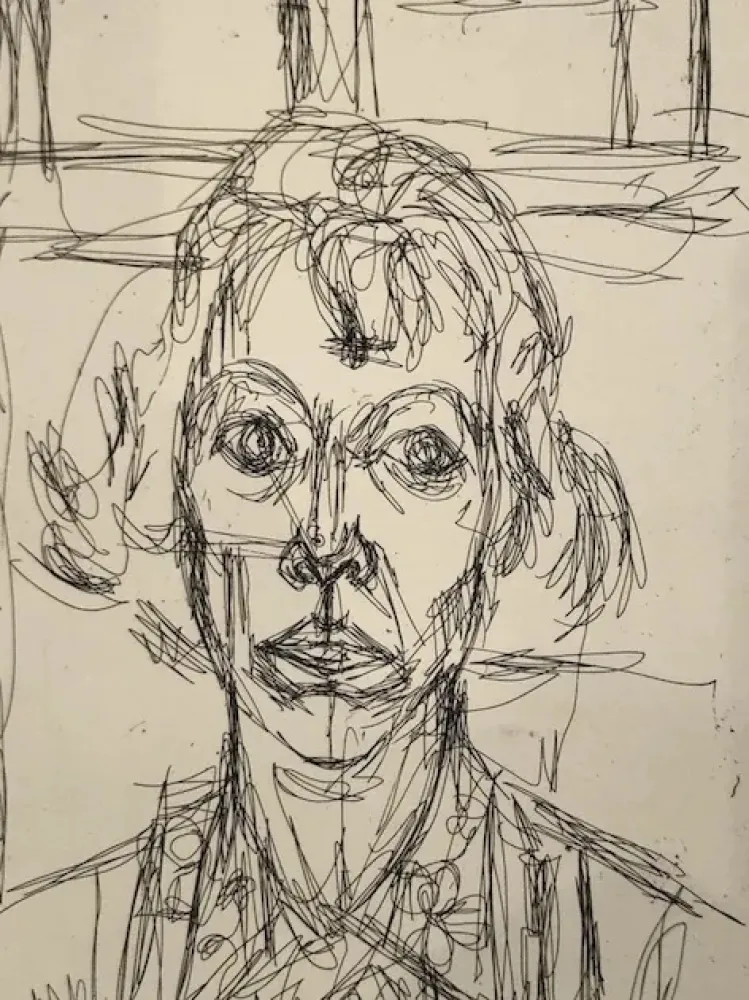 Aguafuerte Giacometti - Annette III