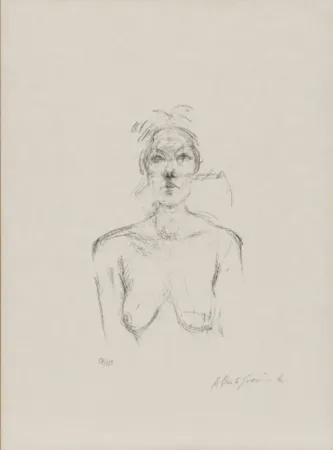 Litografía Giacometti - Buste II