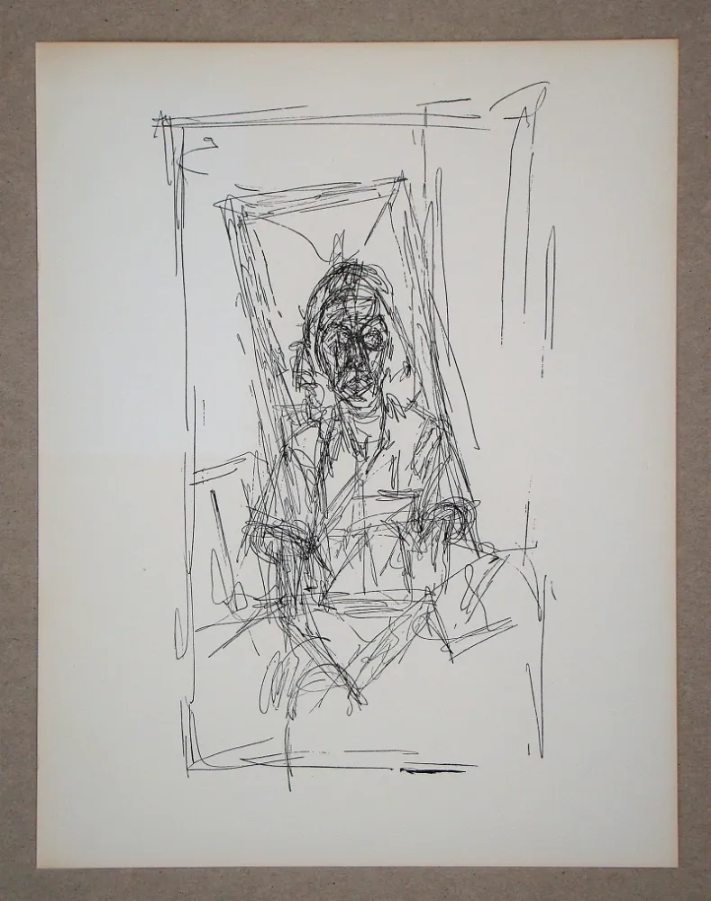 Litografía Giacometti - Dessin, 1954