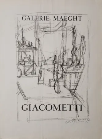 Litografía Giacometti -  