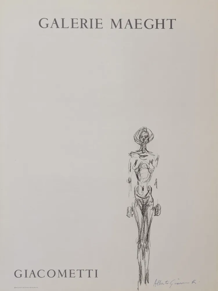 Litografía Giacometti - 