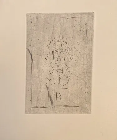 Grabado Giacometti - Histoire de rats B II