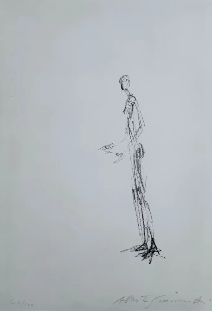 Litografía Giacometti - Homme Debout 
