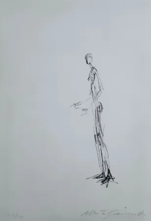 Litografía Giacometti - Homme Debout 