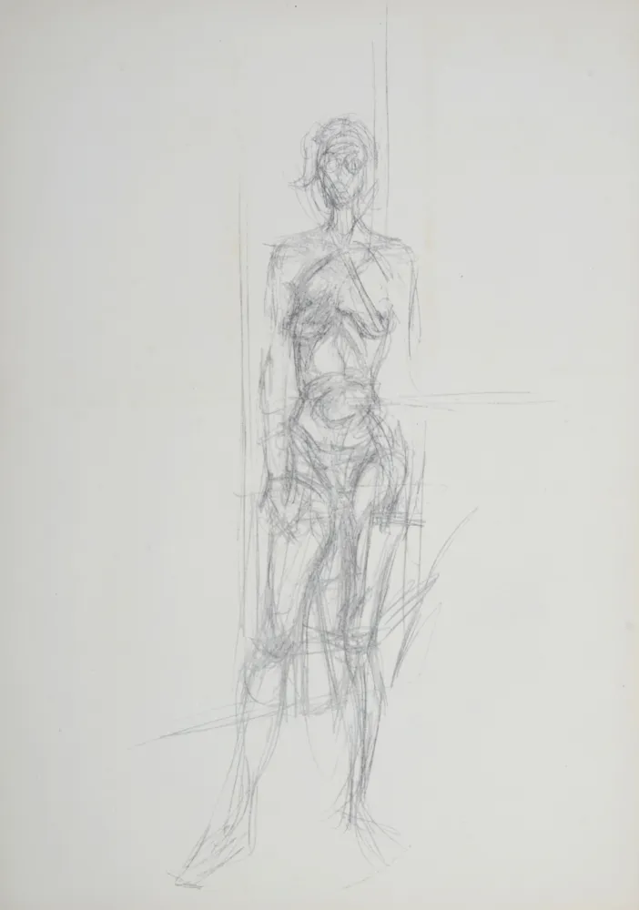 Litografía Giacometti - Nu debout, 1954
