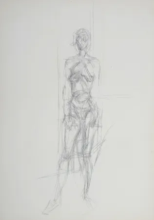 Litografía Giacometti - Nu debout, 1954