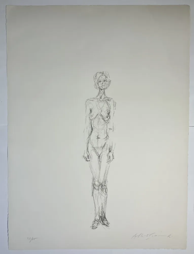 Litografía Giacometti - Nu Debout II, 1961