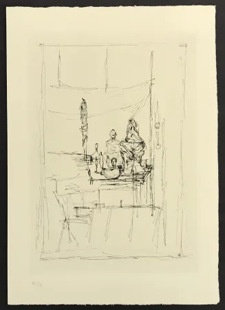 Grabado Giacometti - Studio from La Magie Quotidienne