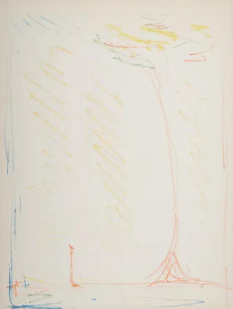 Litografía Giacometti - The Tree, 1952