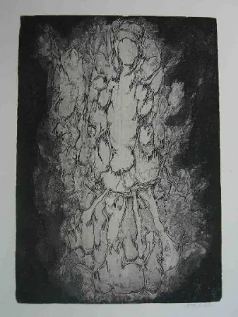 Aguafuerte Gillet - Nymphe des rats