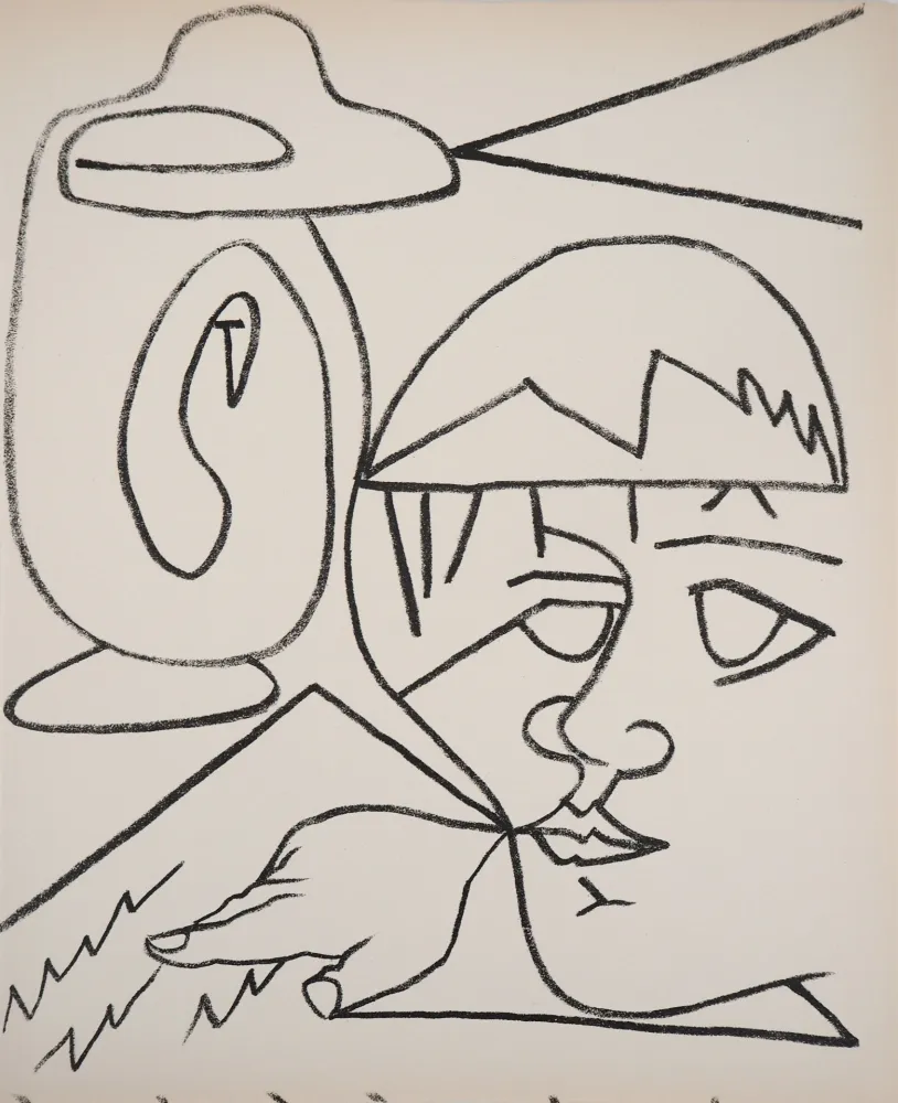 Litografía Gilot - La lecture