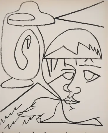 Litografía Gilot - La lecture