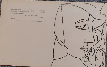 Litografía Gilot - PAGES  D AMOUR SE 8 J