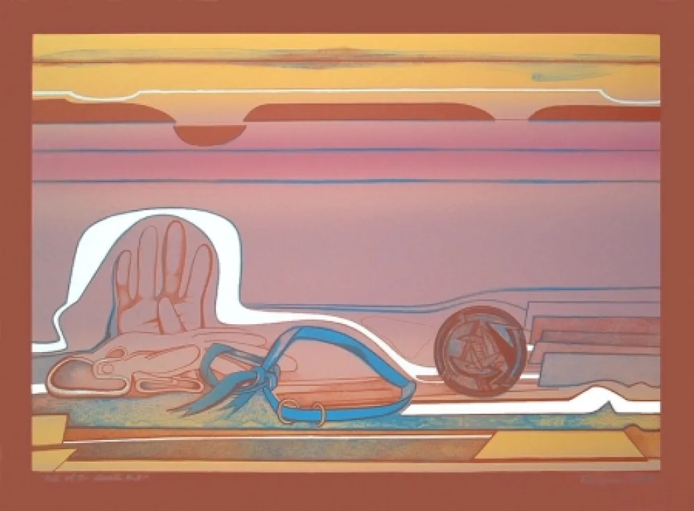 Litografía Gilot - Rose of the Desert