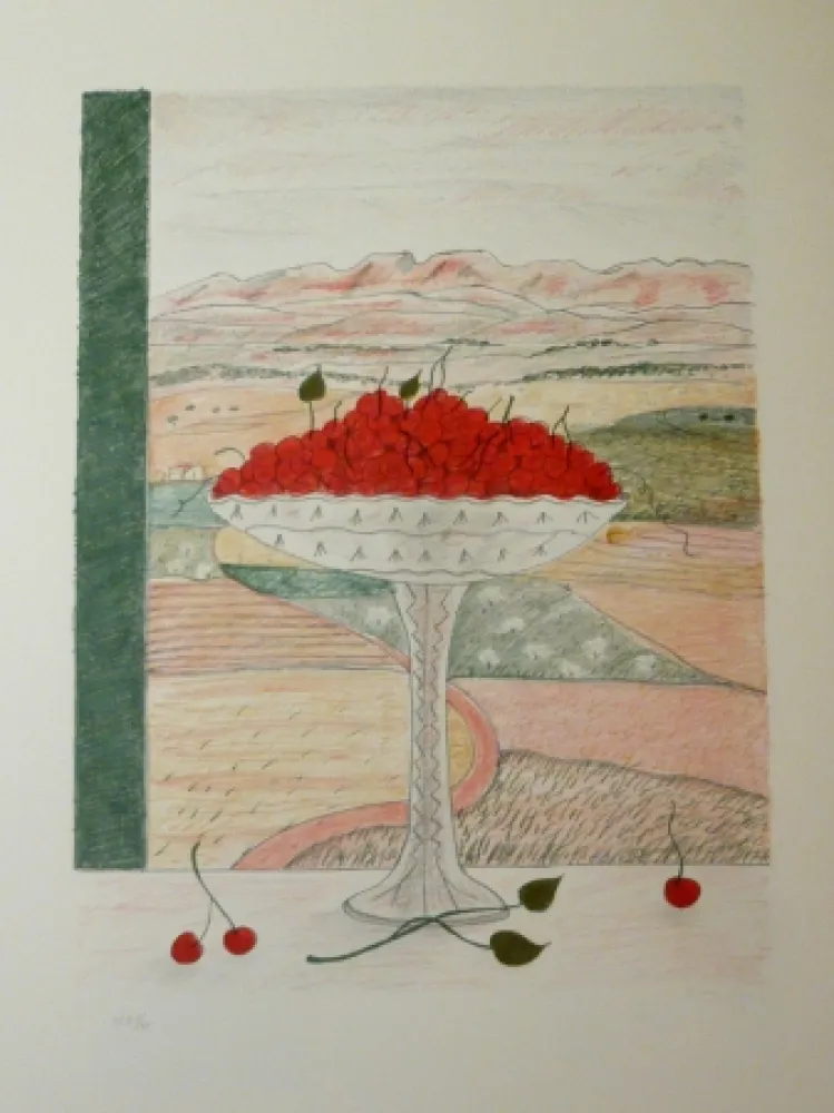 Litografía Girona - FRUITERA I CIRERES