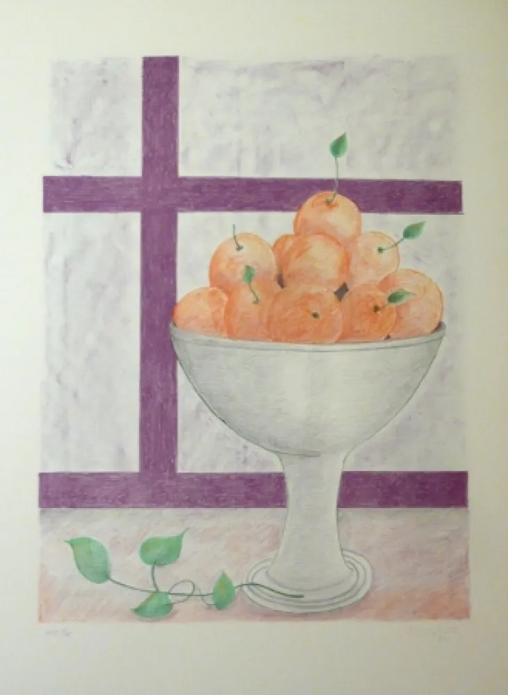 Litografía Girona - FRUITERA I FINESTRA