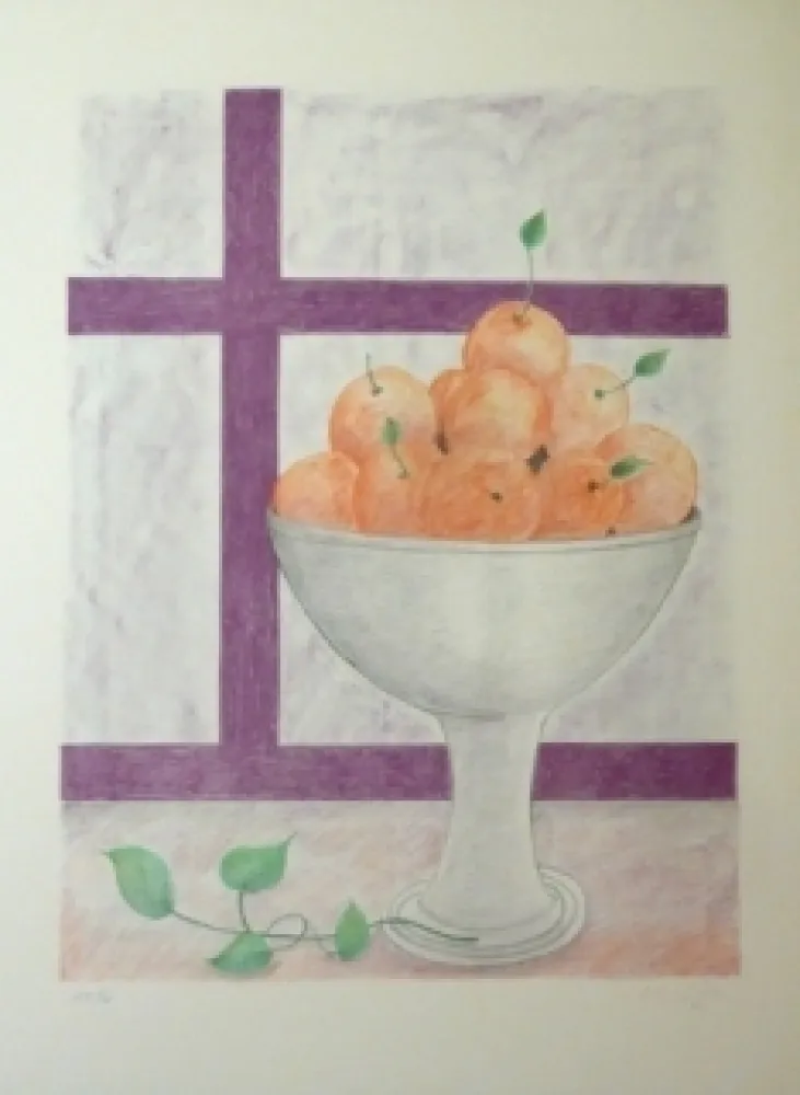 Litografía Girona - FRUITERA I FINESTRA